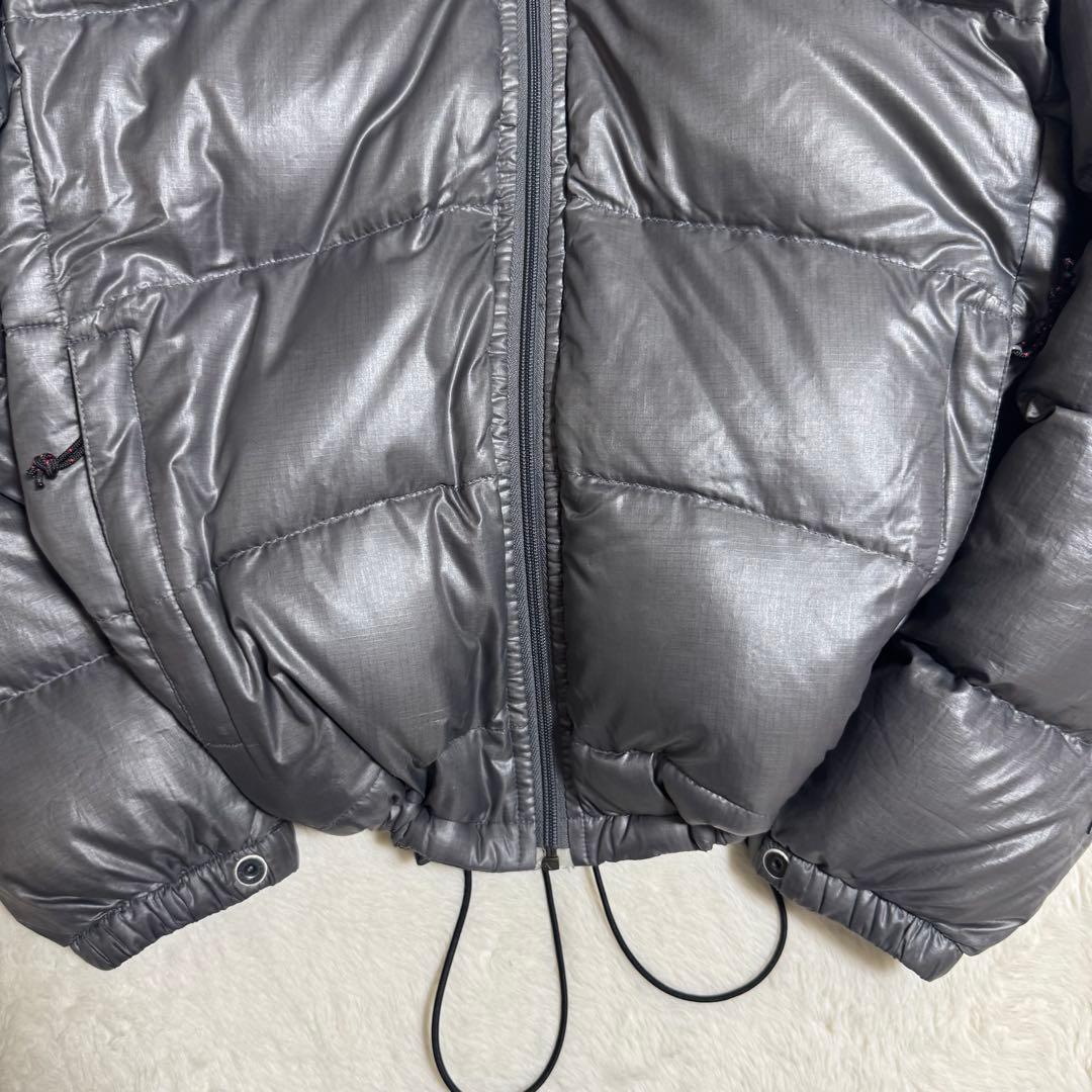 00s Marmot puffy jacket S銀短丈y2kドローコード