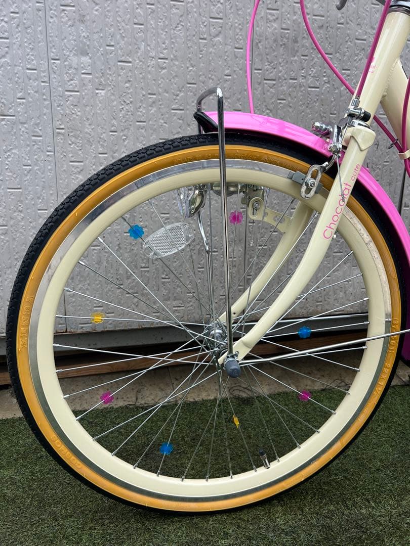 Chocolat cute 自転車　キッズ自転車　女の子　6ギア　22インチ