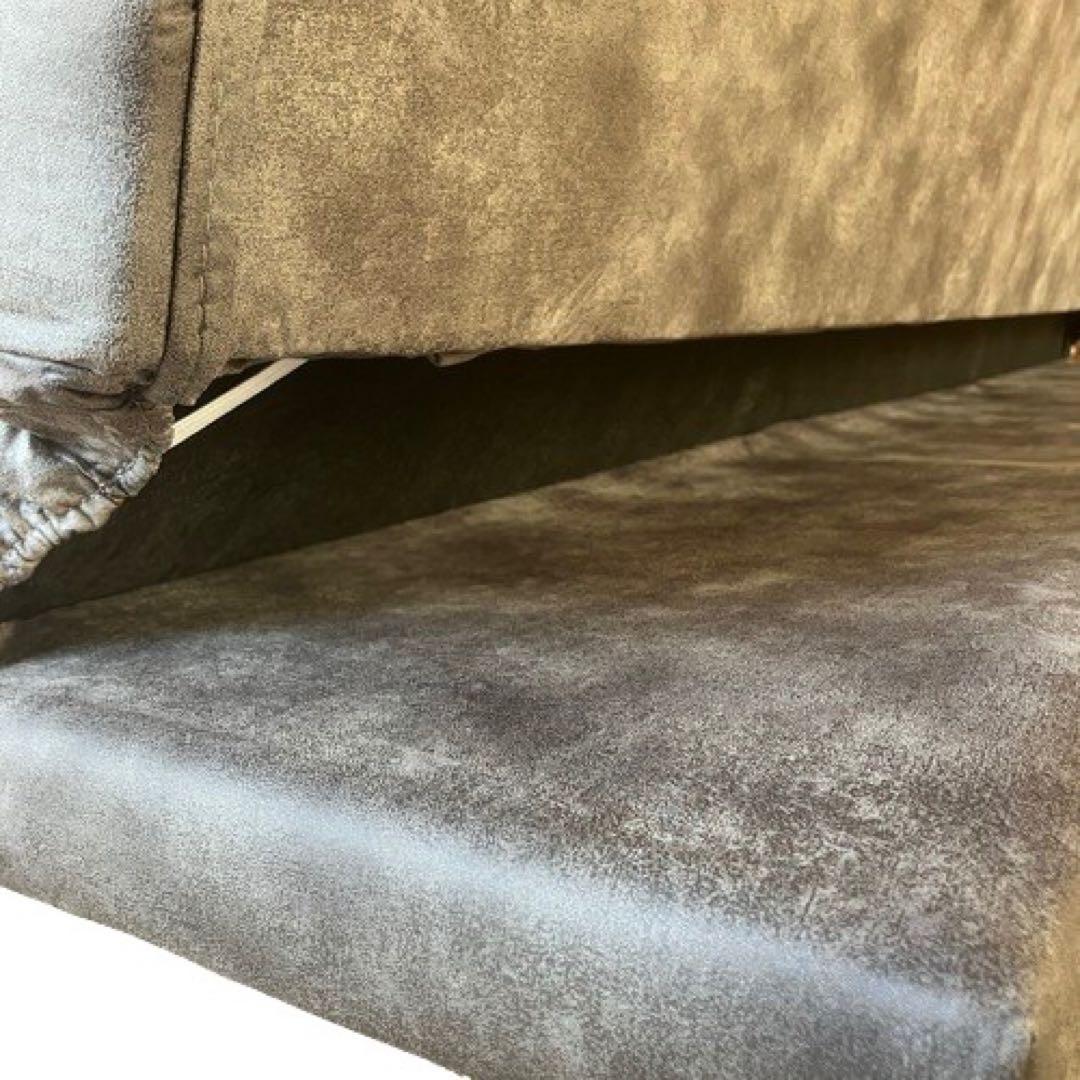 【香川手渡限定‼︎】未使用　ソファベッド　ロータイプ　＋脚付　3段階リクライニング