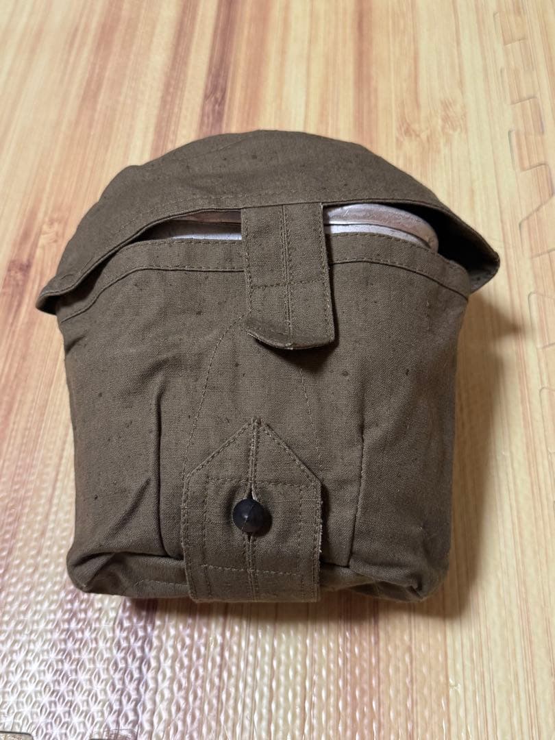 旧ソ連軍、空挺部隊用水筒＆メスキットセット、カバー付き実物、未使用品
