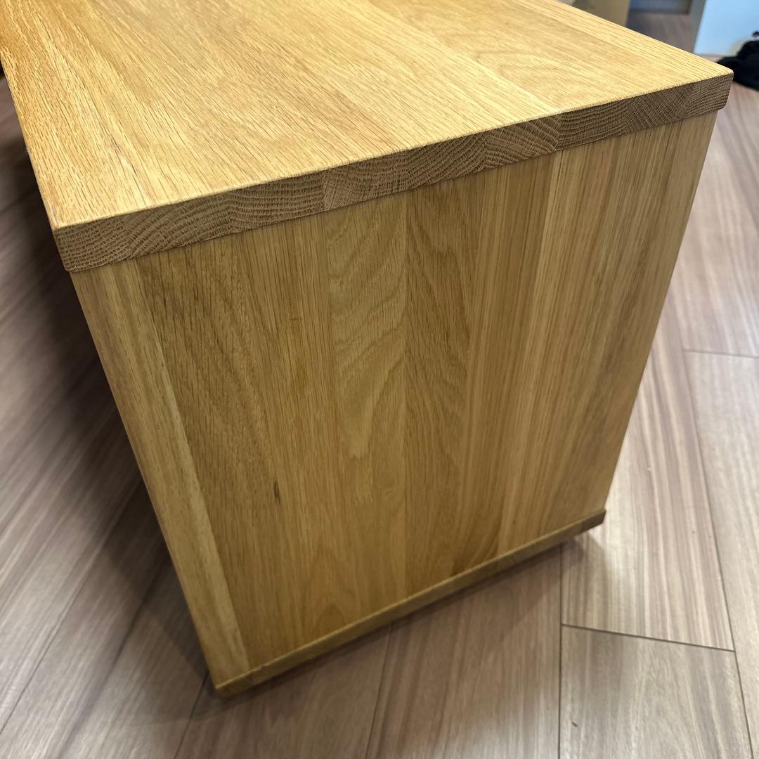 無印良品 廃盤 オーク材 テーブルベンチ