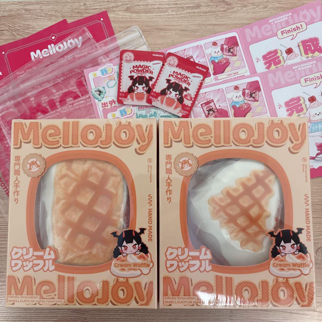 Mellojoy スクイーズ クリームワッフル さんかく・しかく