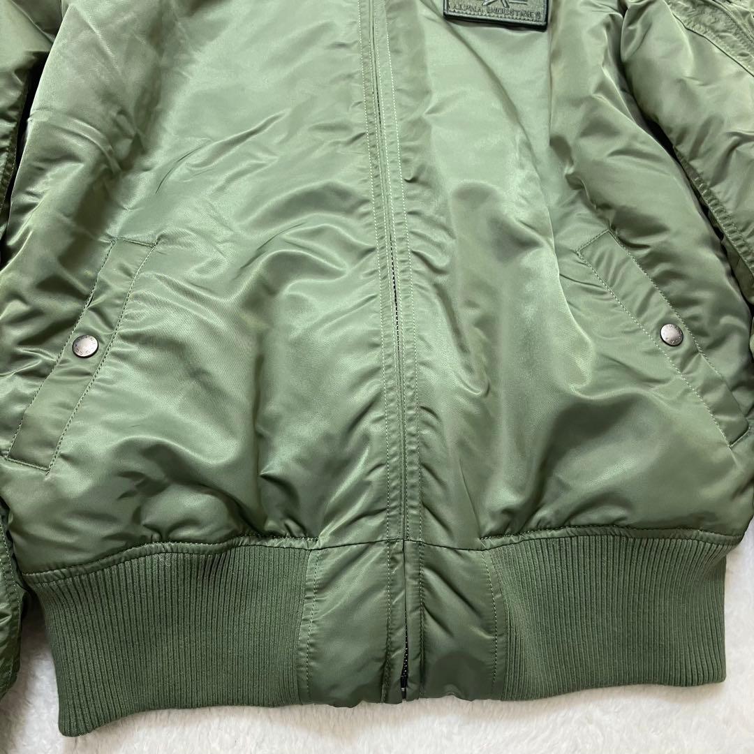 未使用級✨アルファインダストリーズ XL フード・ワッペン 2way MA-1