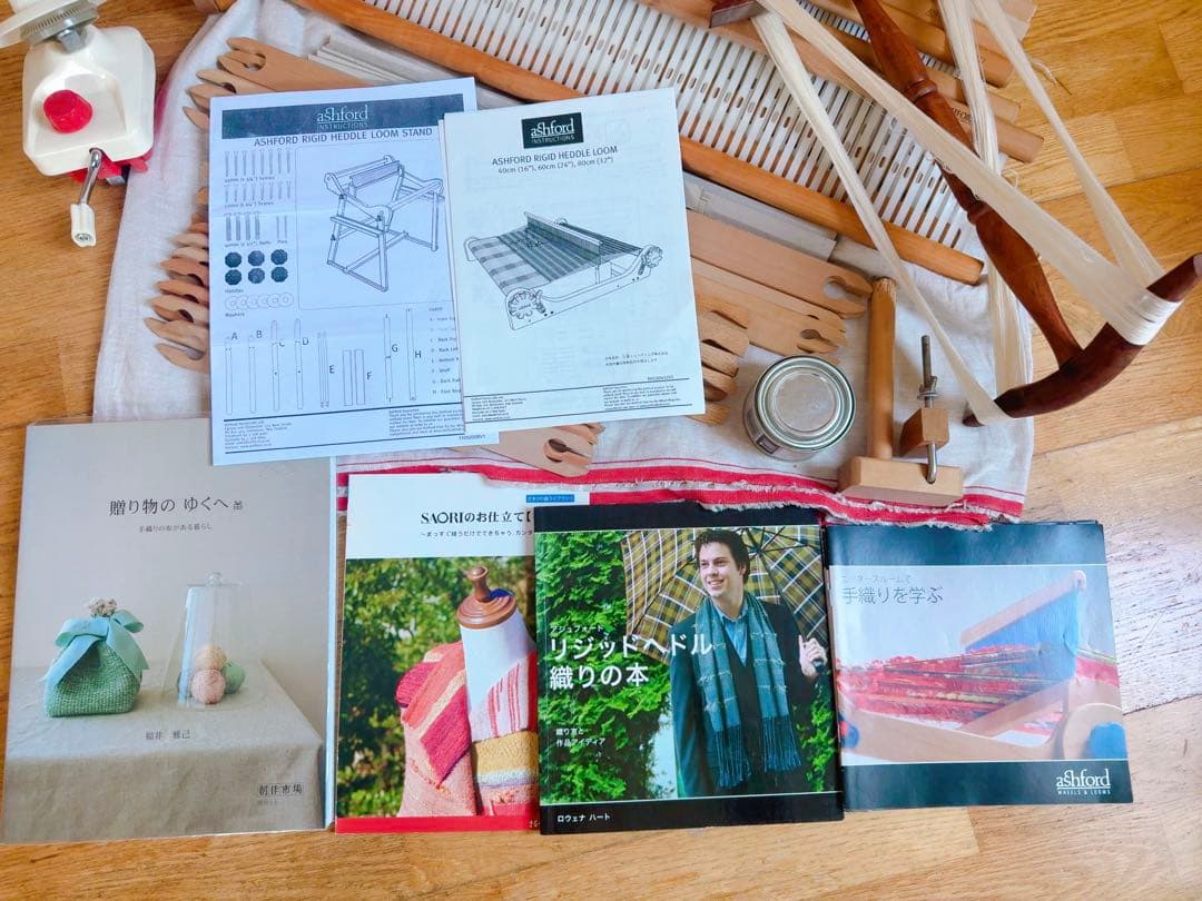アシュフォード 織り機 60cm スタンド付き！稲垣機料の杼33,000円相当付