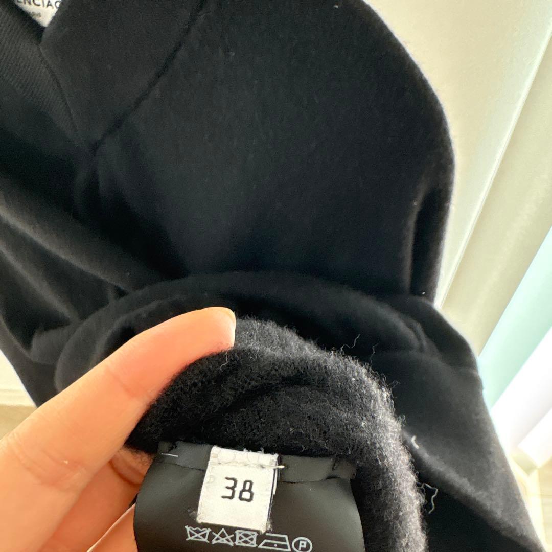 希少暖かいBALENCIAGA ウールブラック オーバーサイズニット