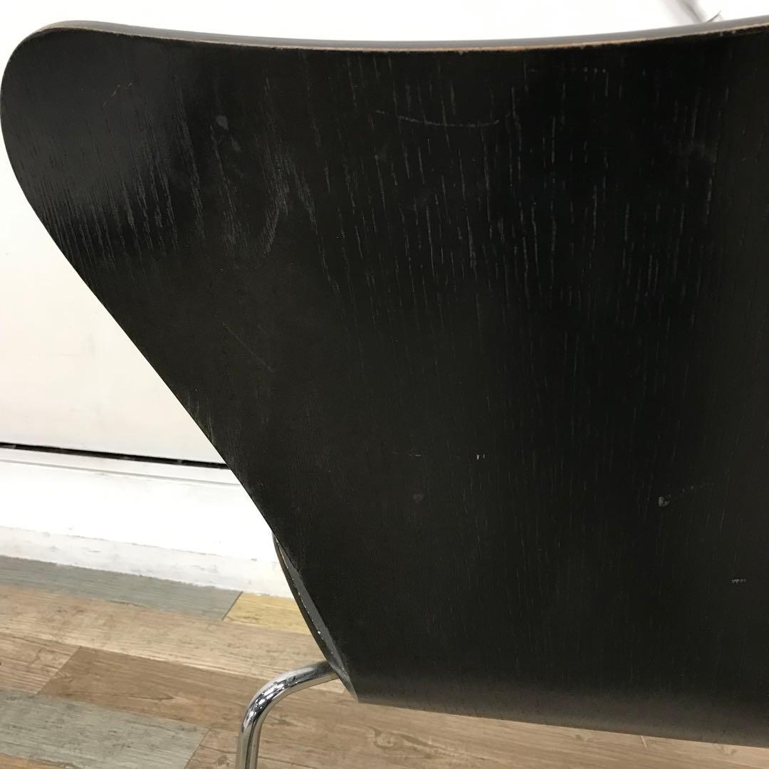 【訳あり・傷多数】 FRITZ HANSEN　セブンチェア　ブラック系 ①