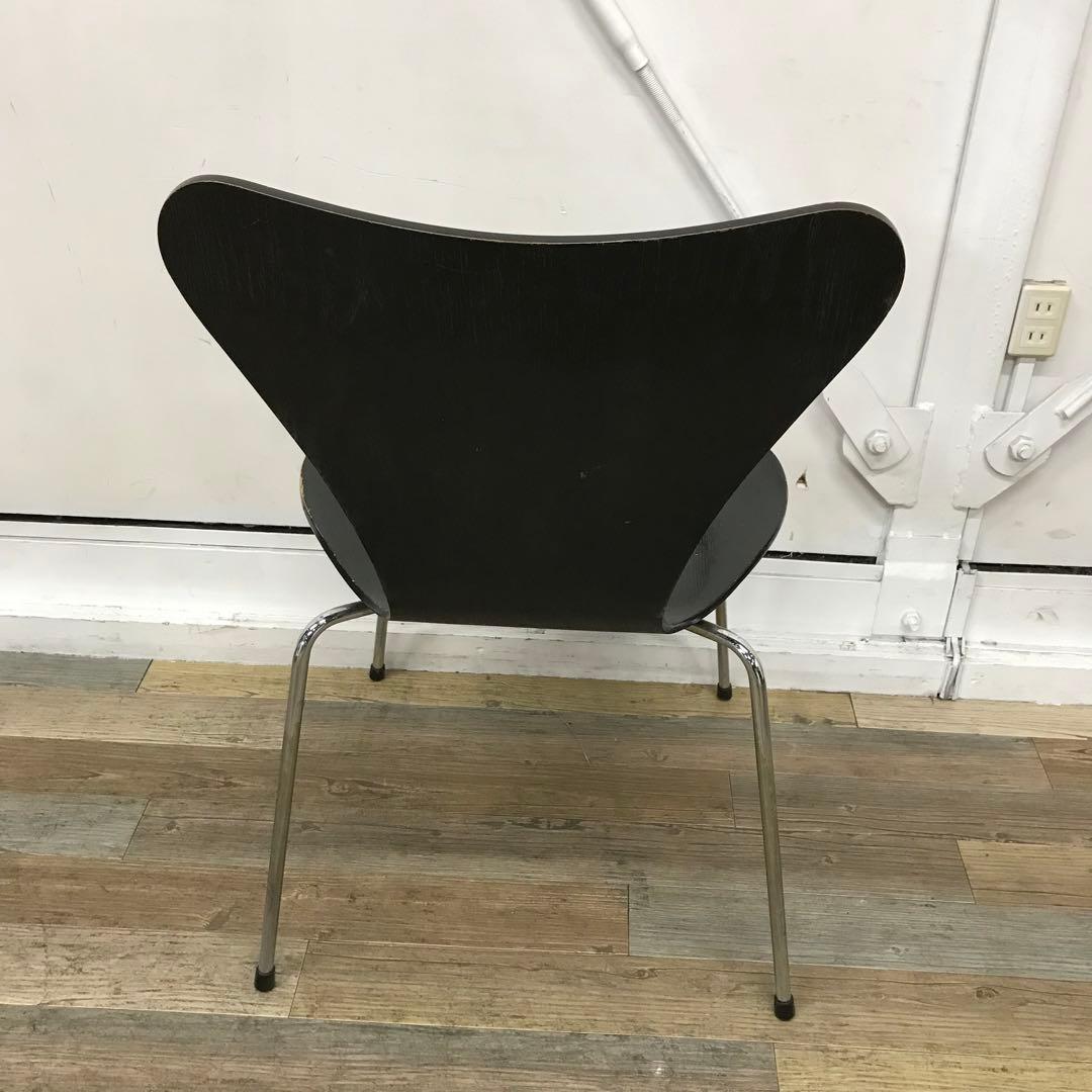 【訳あり・傷多数】 FRITZ HANSEN　セブンチェア　ブラック系 ①