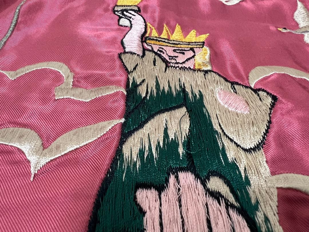 XL テーラー東洋 スカジャン 虎・富士山×自由の女神 スーベニア リバーシブル