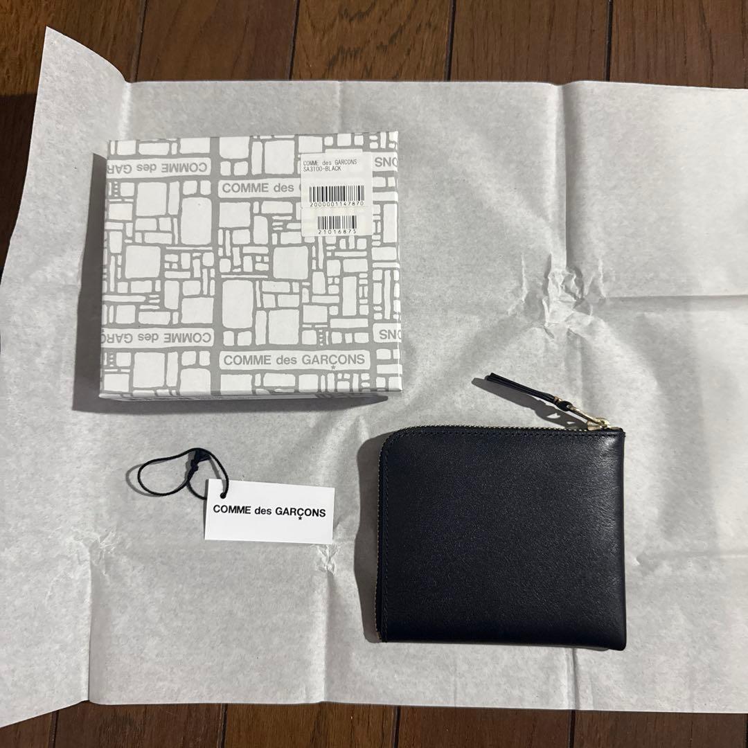 コムデギャルソン　L字型ジップウォレット　ミニ財布ケース