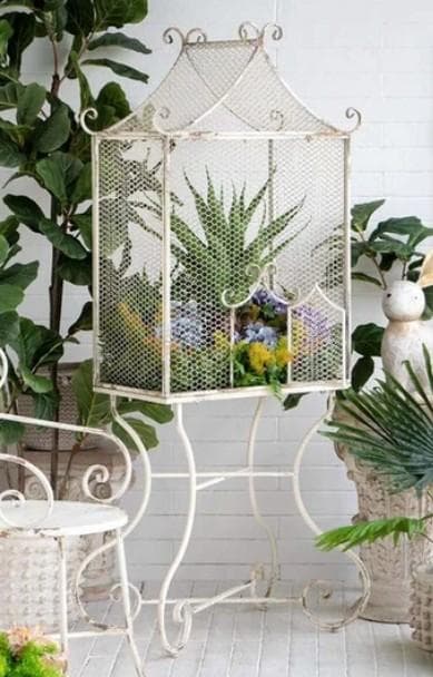 バードケージ プランターハウス アイアン ガーデニング シャビー 85622GH