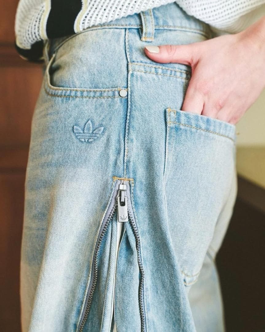 【adidas】デニムパンツ JX9210 denim zip pant 27