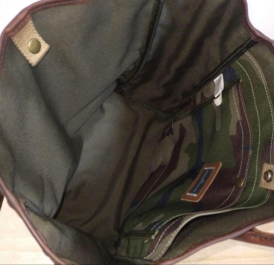 LLBeanSIGNATURE2wayレザーハンドルトートバッグ