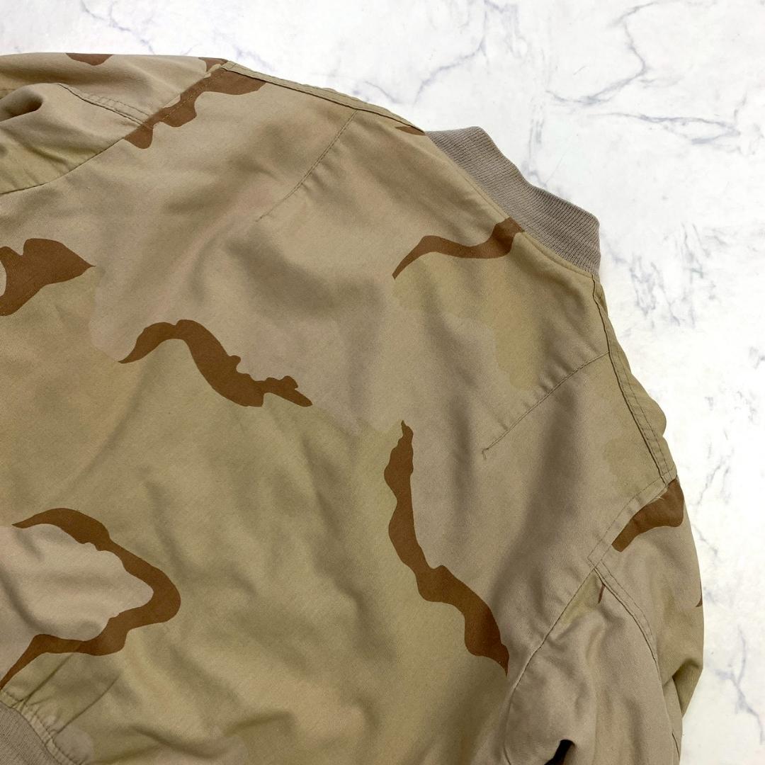 デザートカモ 80s USA製 ALPHA MA-1 コットン L　D962