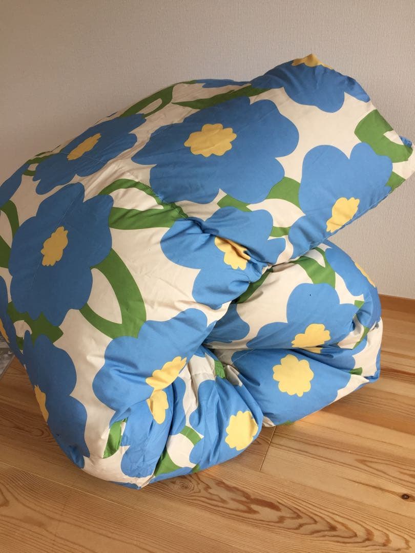 2枚セット【シビラ】羽毛布団　150×210 カラダス　イエロー　ブルー各1枚