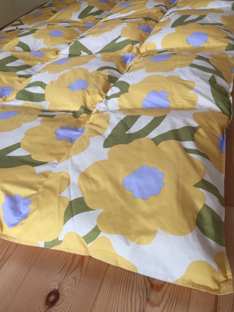 2枚セット【シビラ】羽毛布団　150×210 カラダス　イエロー　ブルー各1枚