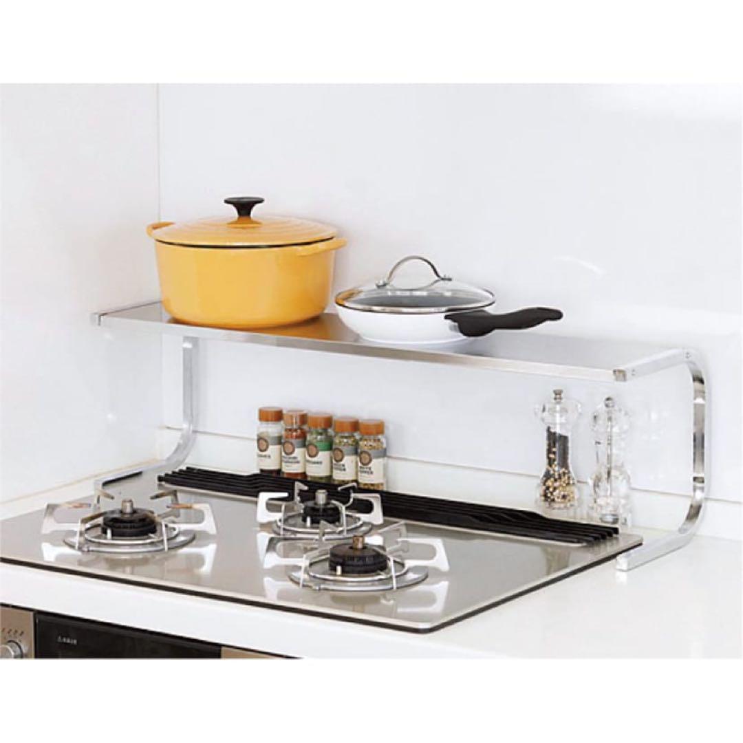 どこでもサポートシェルフ　ステンレス棚どこでもサポートラック 1段デラックス