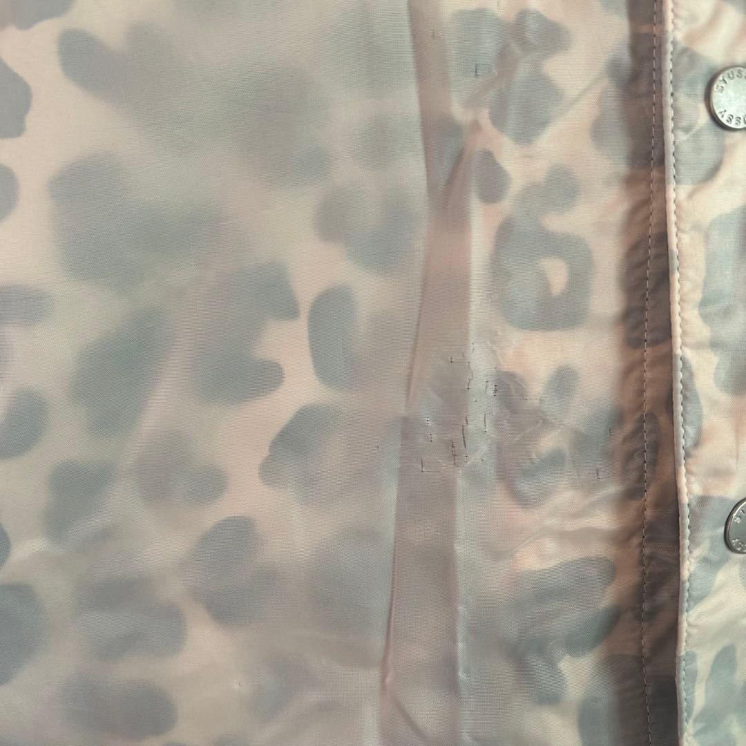 l*様 野*宿様 【最終値下】Stussy レオパード柄 コーチジャケット