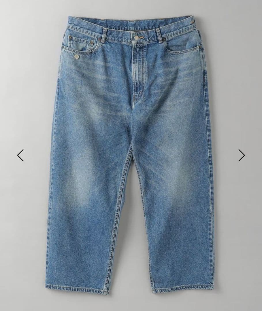 BEAUTY&YOUTHダメージラップワイドデニムSビューティーアンドユース