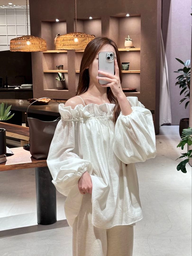 ★カオス オラパブラウス オフショルダー シャツ