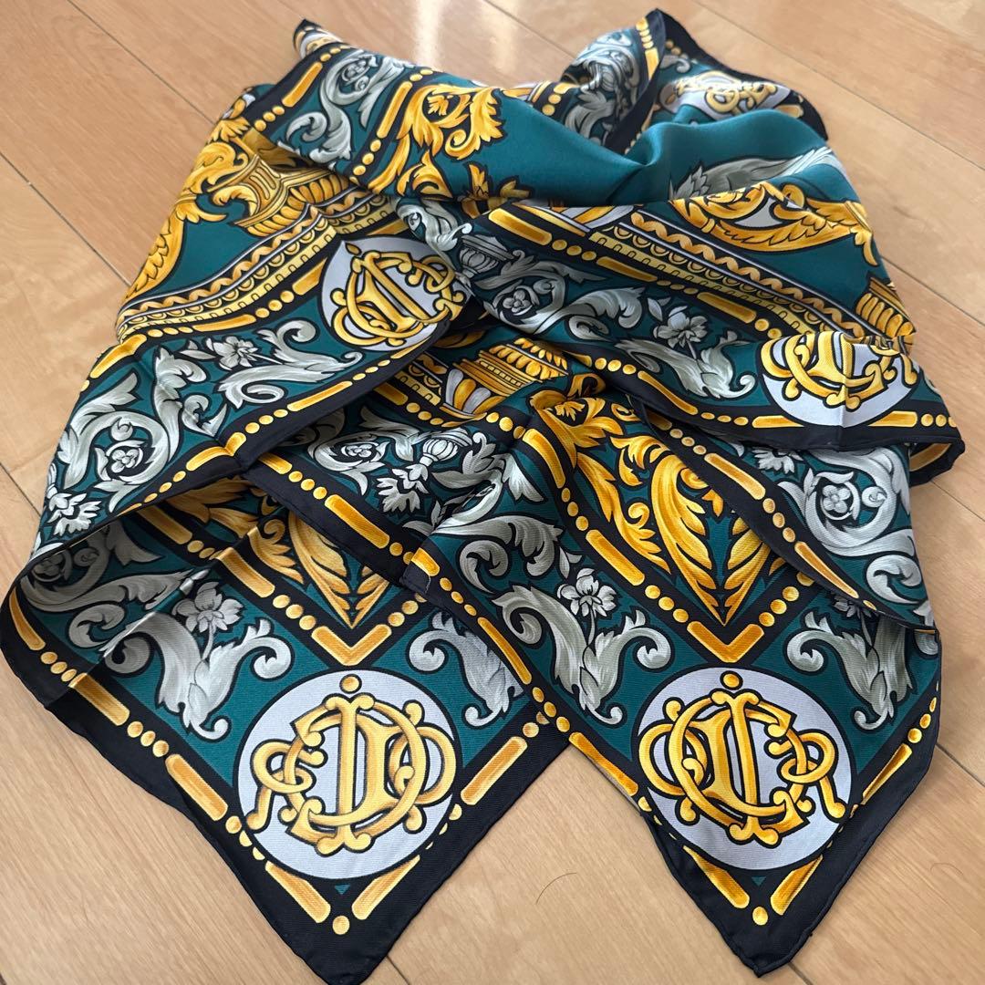 Christian Dior クリスチャンディオール シルク 大判 スカーフ