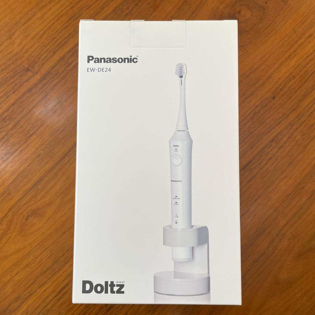 【新品】Panasonic 音波振動ハブラシ ドルツEW-DE24-W