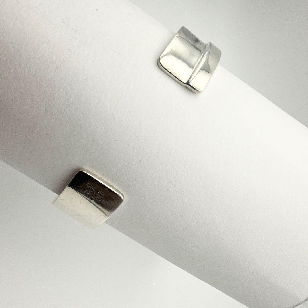 2873 【人気】GUCCI バングル Gロゴ　シルバー925