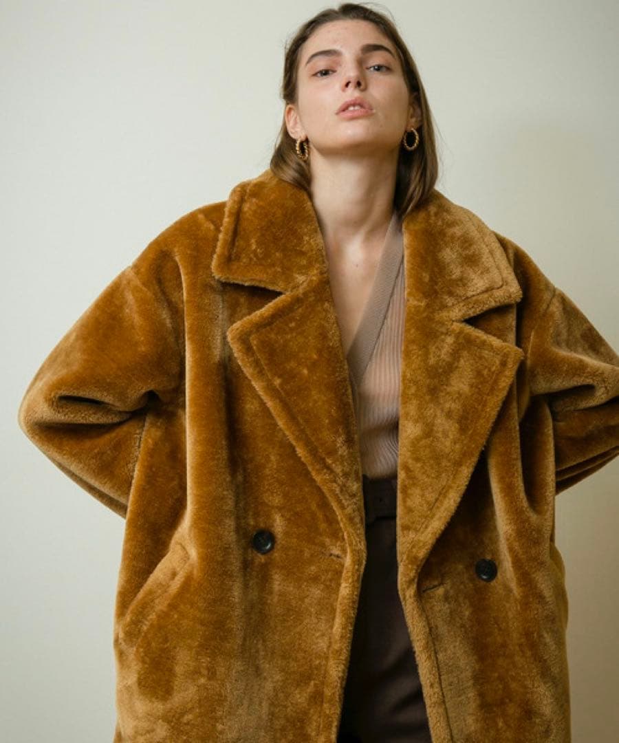 MAISON SPECIAL エコムートンビックカラーコート