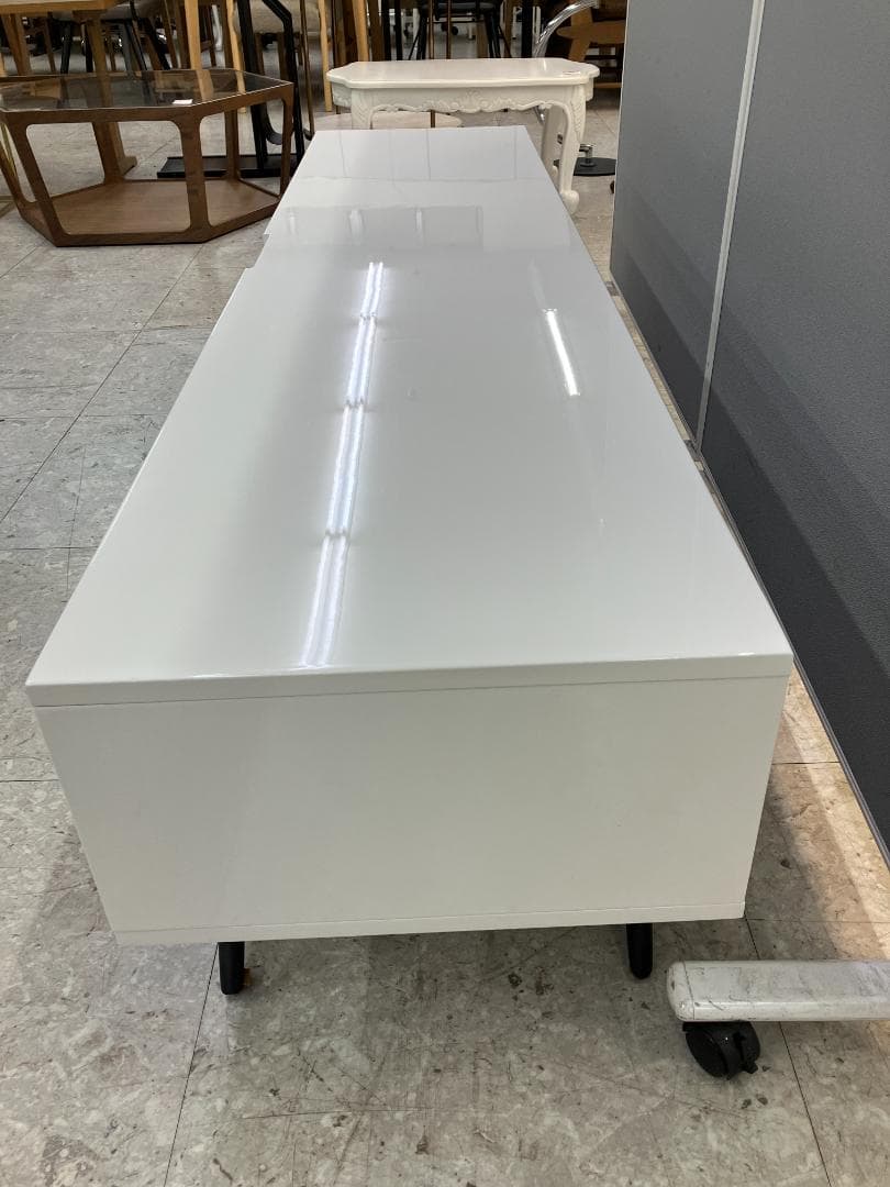 テレビボード CHERRY LV-97-165K ホワイト