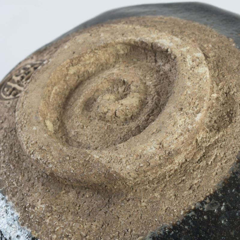 meru 楽吉左衛門五代宗入作　黒楽茶碗　十一代　慶入極め箱　M　9828