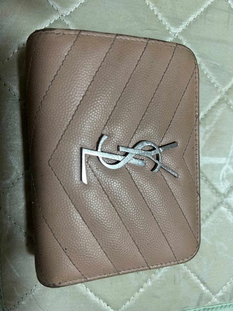 Saint Laurent 二つ折り財布 ピンク