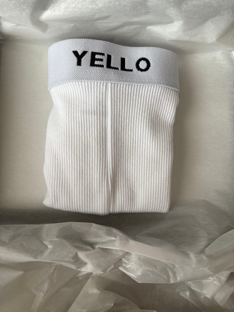 新品未使用 YELLO ボクサーパンツ ホワイト FREE