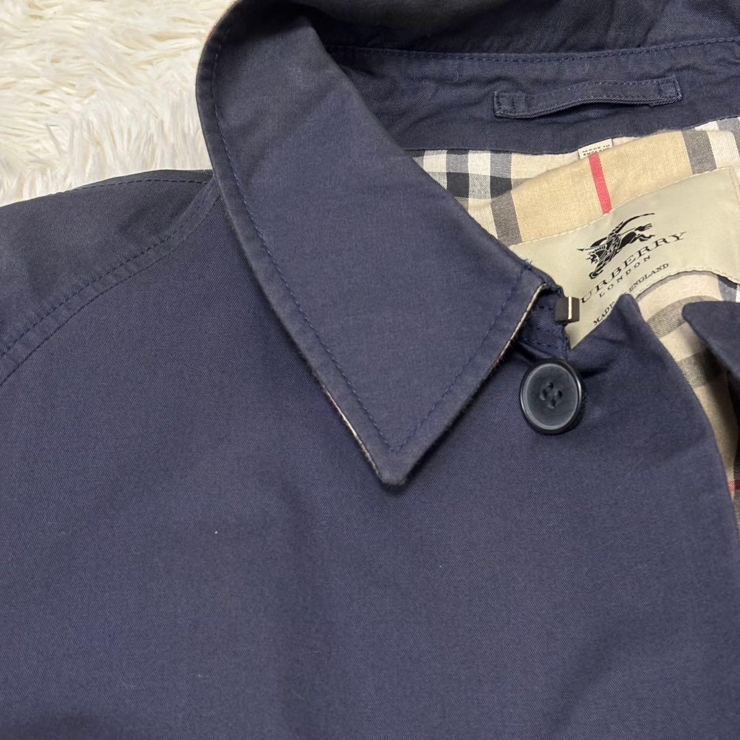 【英国製】BURBERRY LONDON ステンカラーコート ノバチェック