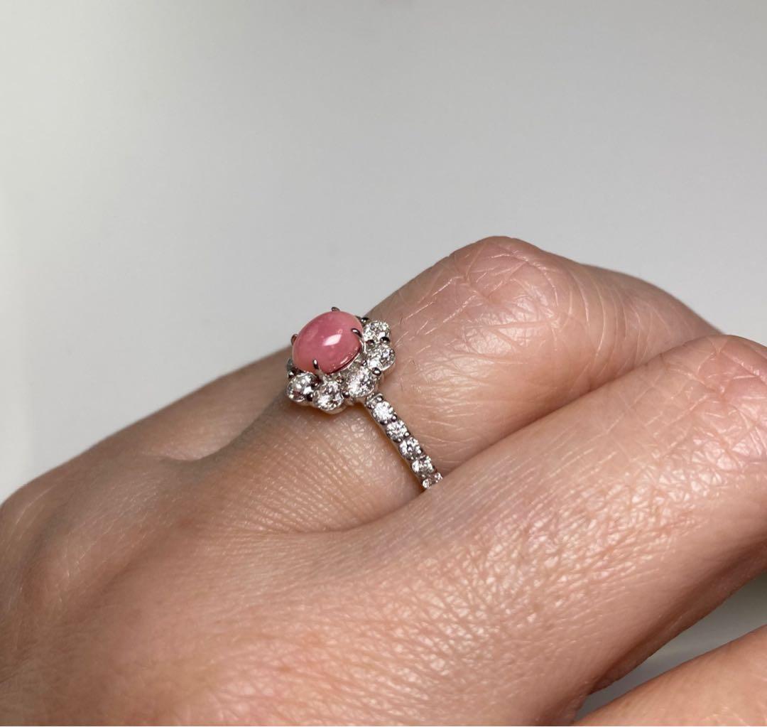 コンクパール　ダイヤモンド　リング