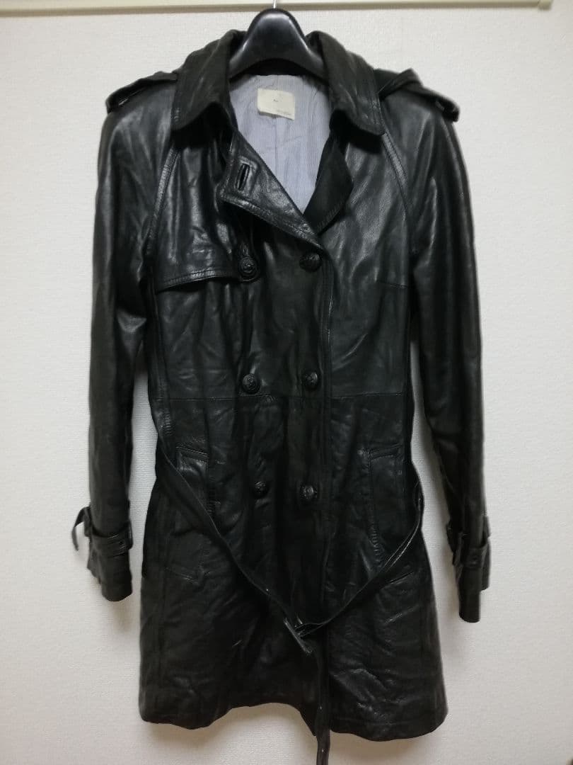 Boy band of outsiders レザートレンチコート