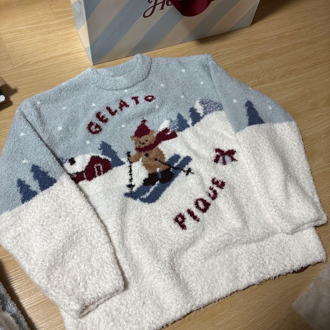 gelato pique スノーシーン ニットルームウェア