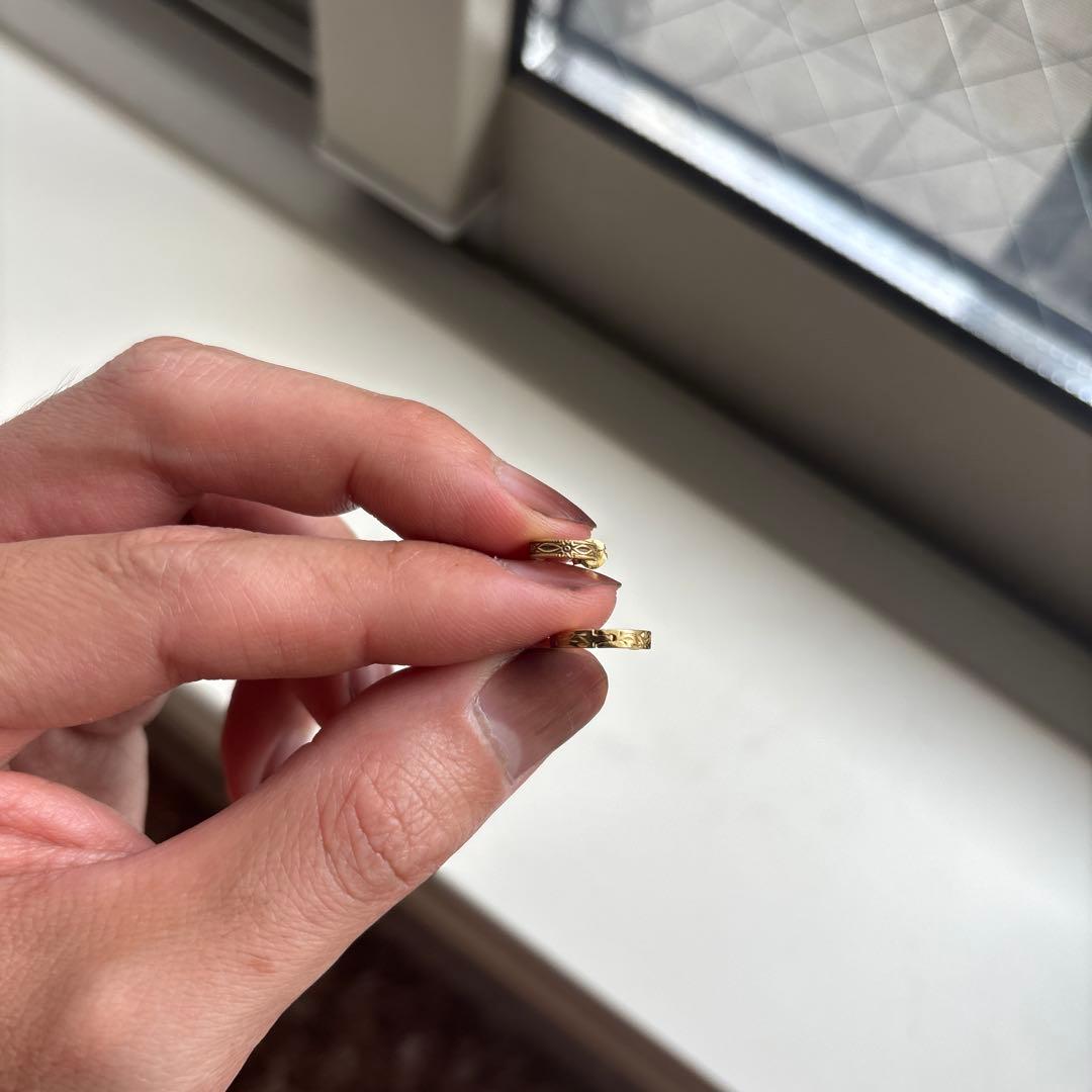 ゴールド フープピアス 片耳用