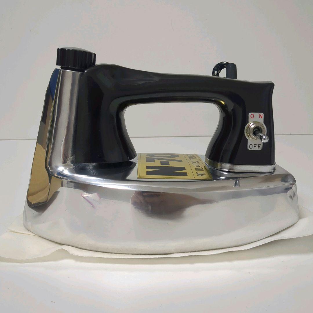 【未使用・昭和レトロ】磯田電機製作所 編物仕上用N-70 アイロン 分散式