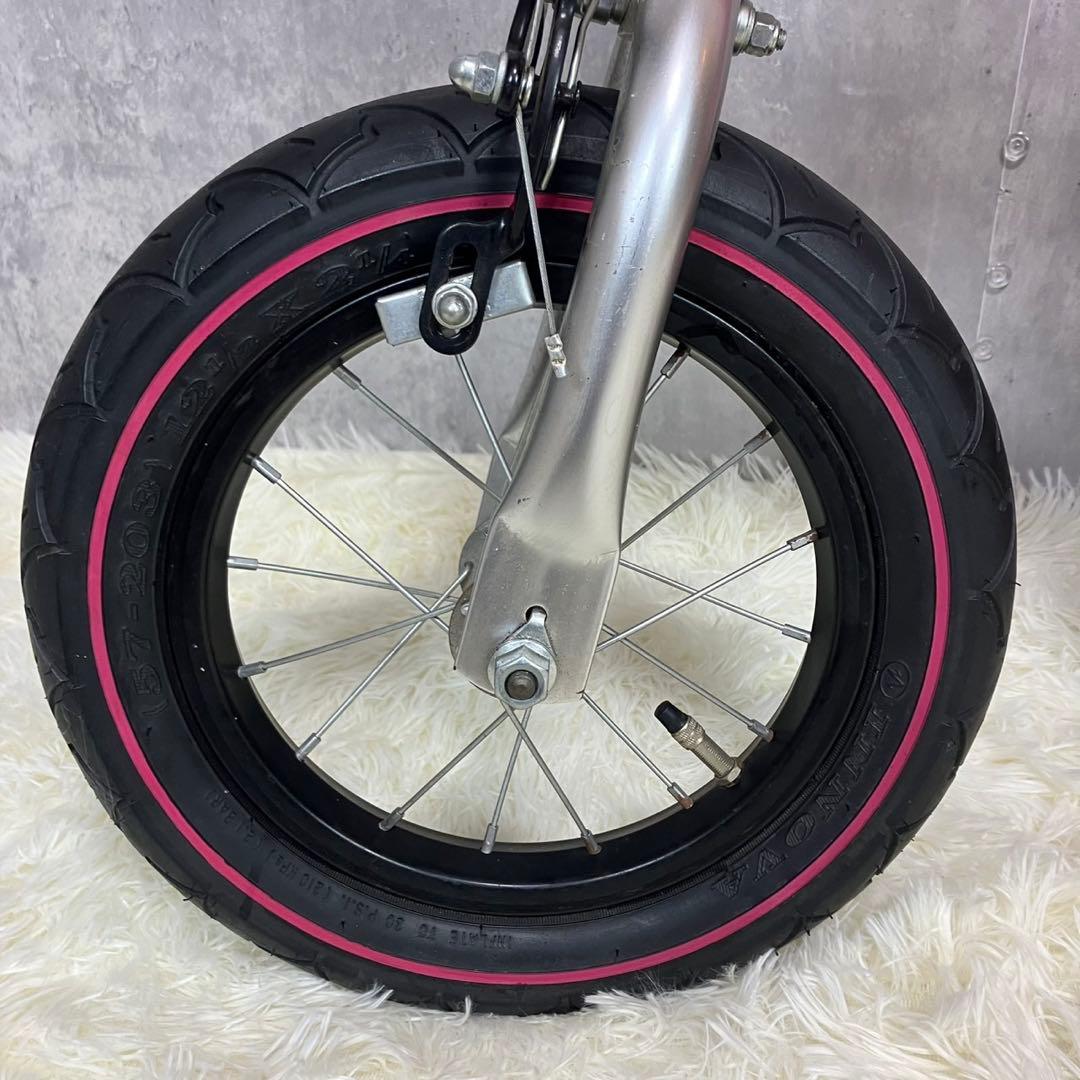 【極美品】へんしんバイク 12インチ ピンク スタンド付