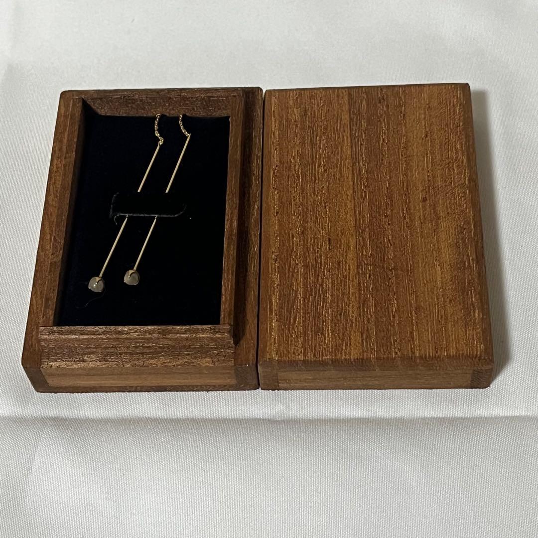 井川遥さん 石田ゆり子さん愛用 ヒーミー K18YG グレー ダイヤ ピアス