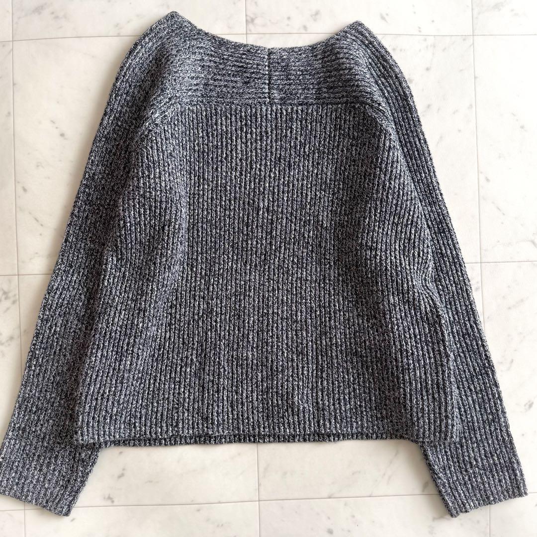 美品 ギャルリーヴィー コットンカシミヤウール ミックス ニットプルオーバー