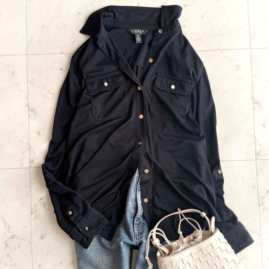 美品 ギャルリーヴィー コットンカシミヤウール ミックス ニットプルオーバー