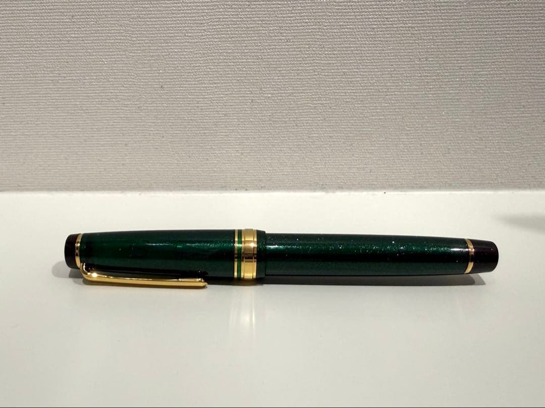 文具館コバヤシ オリジナル万年筆「静岡茶」新品未使用 ※コンバーター付