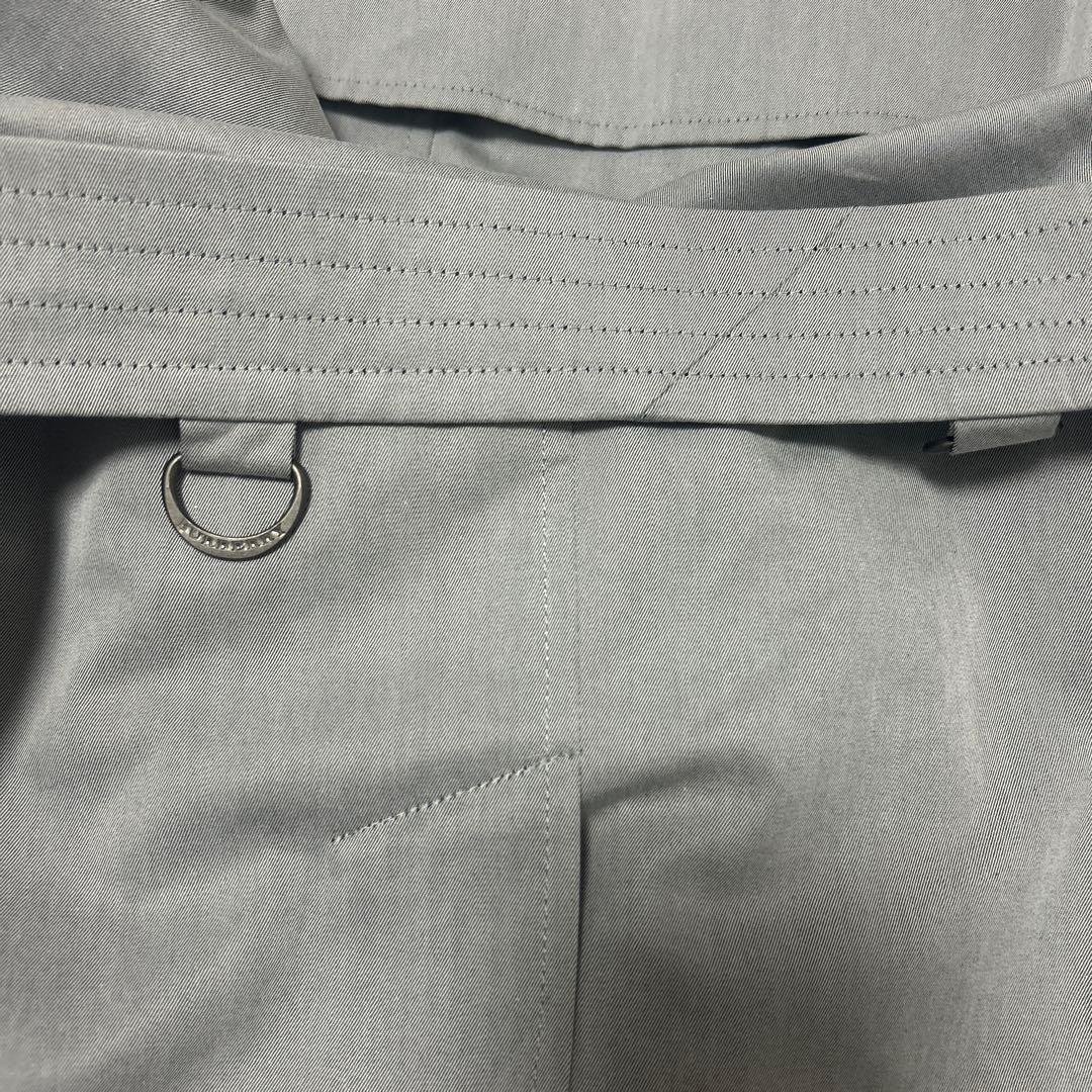 大きいサイズ　バーバリーロンドン　トレンチコート　ノバチェック　グレーサイズ44