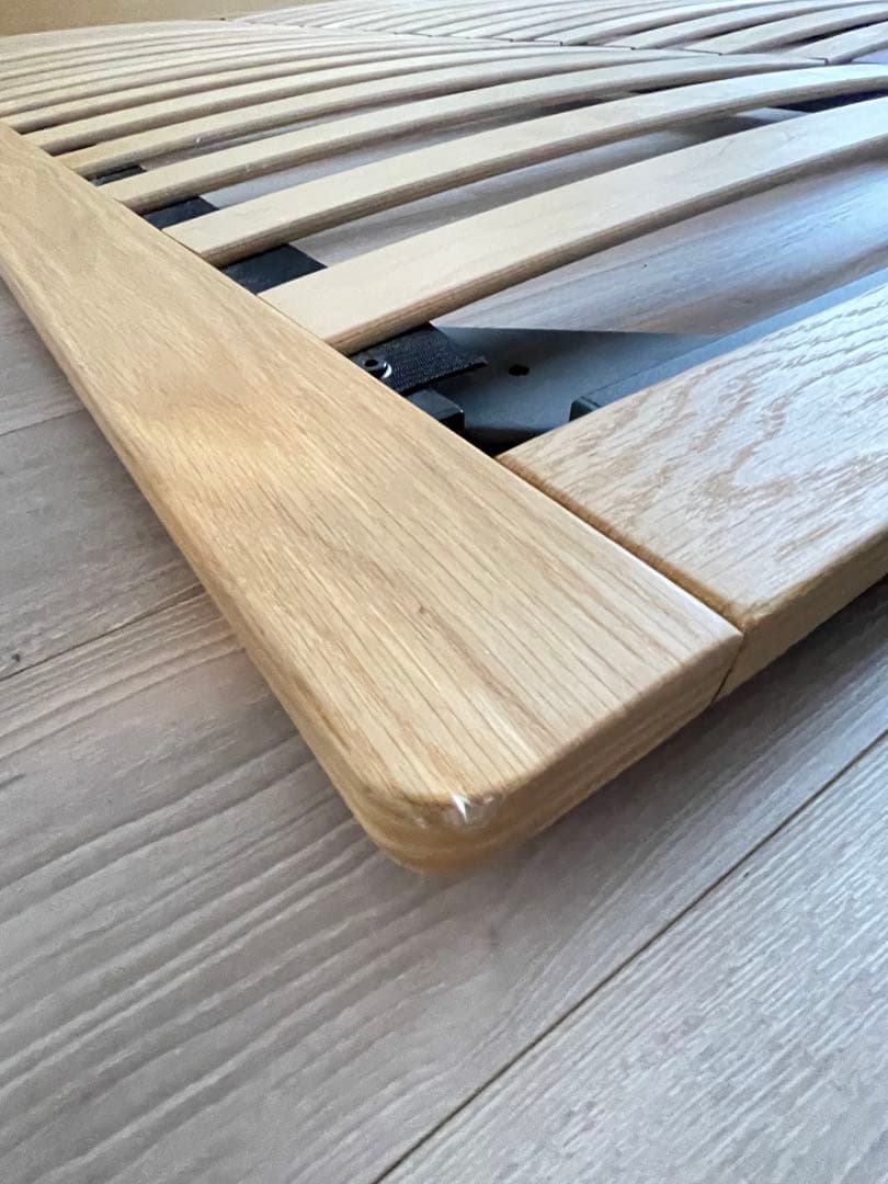 無印良品　ダブルベッドフレーム　オーク