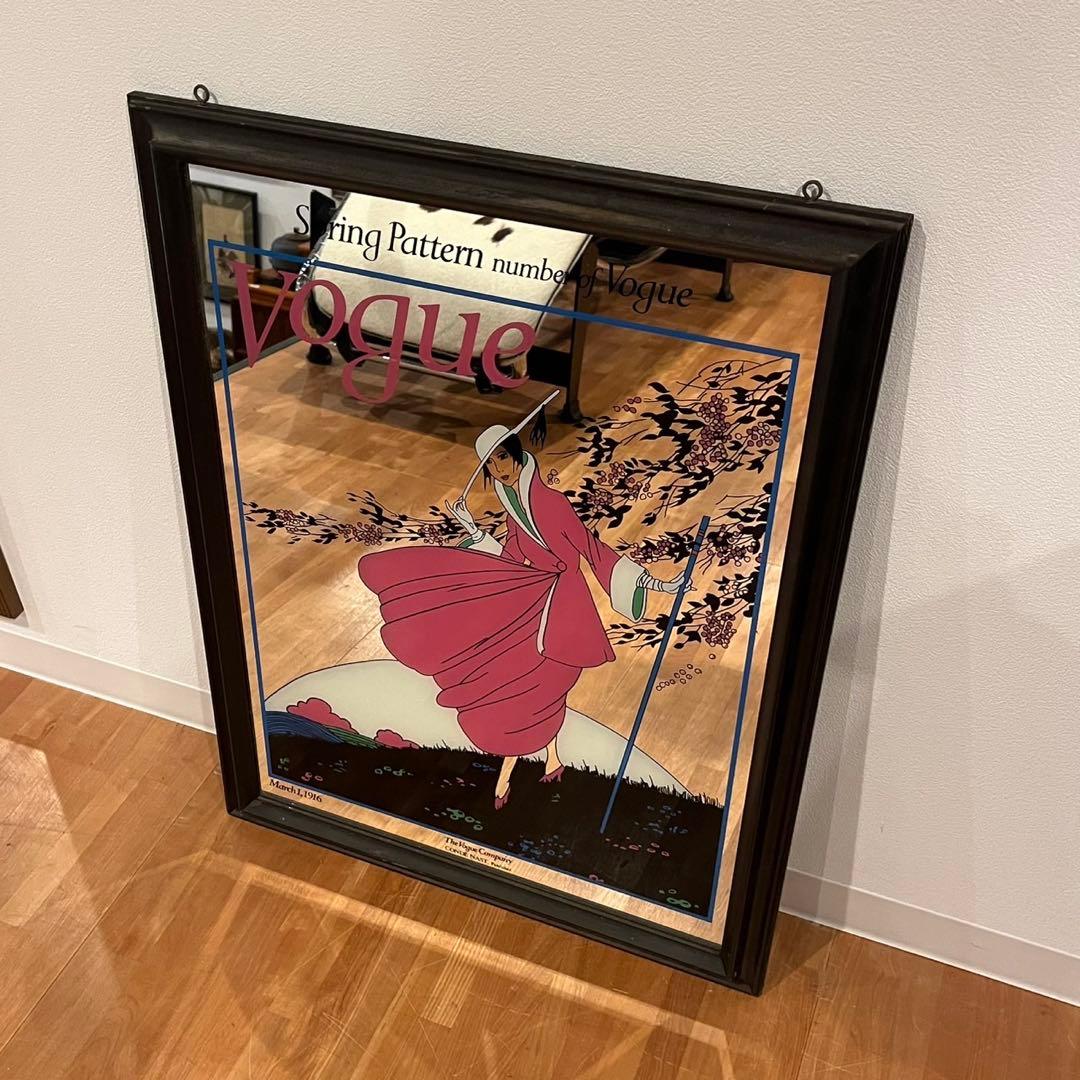 ヴィンテージ VOGUE ヴォーグ パブミラー 鏡 アート ビンテージ