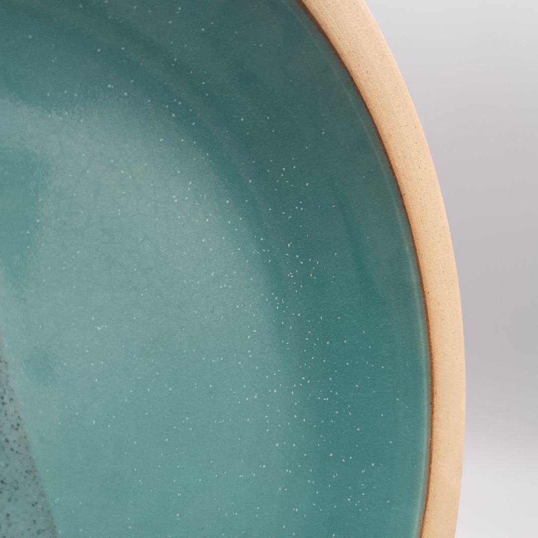 因州 中井窯 染め分け 皿 2点 セット 器 19cm