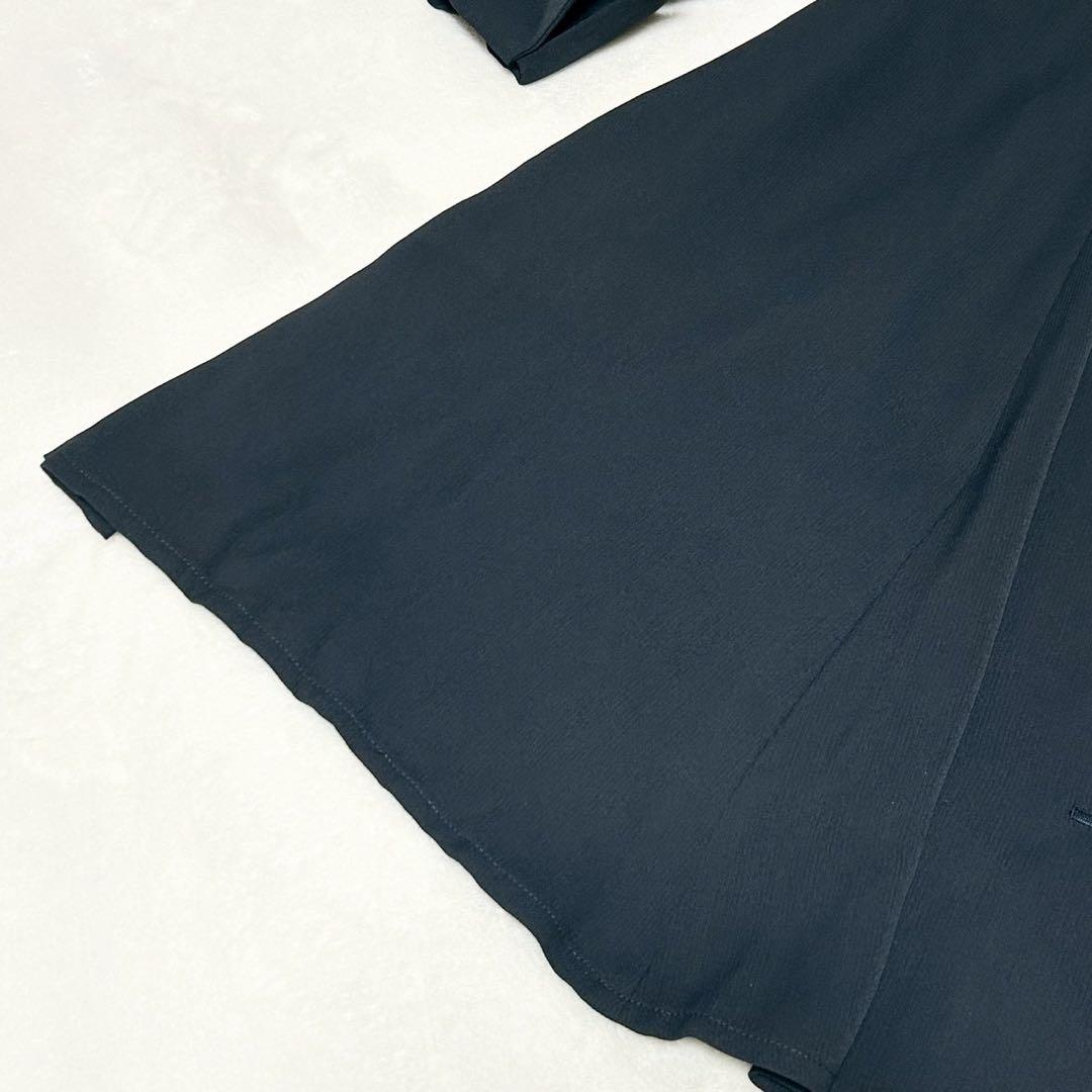 ★美品★マドモアゼルディオール　ワンピース　M ボタン　襟　ネイビー ドレス