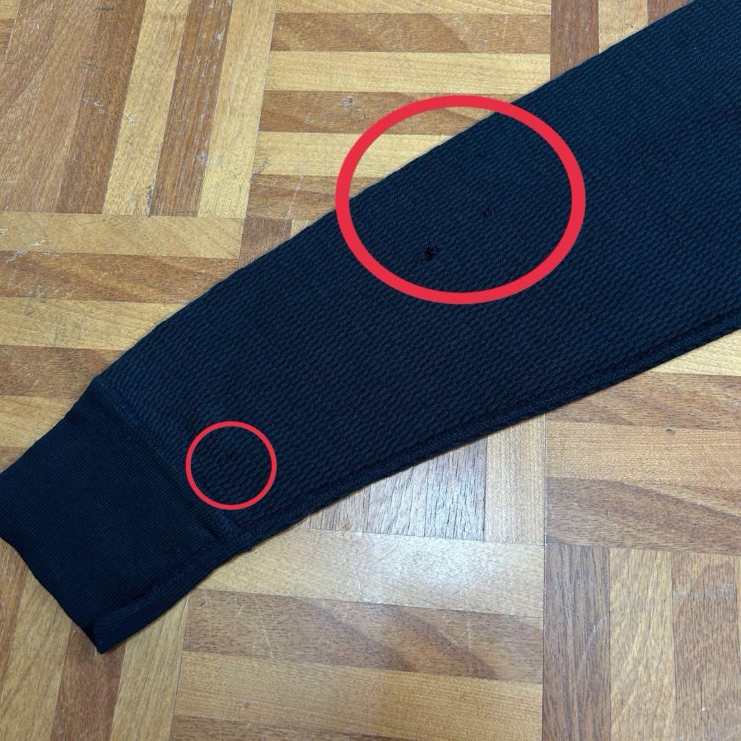 80s 米軍 コットン ブラック サーマル ミリタリー アンダーシャツ S129