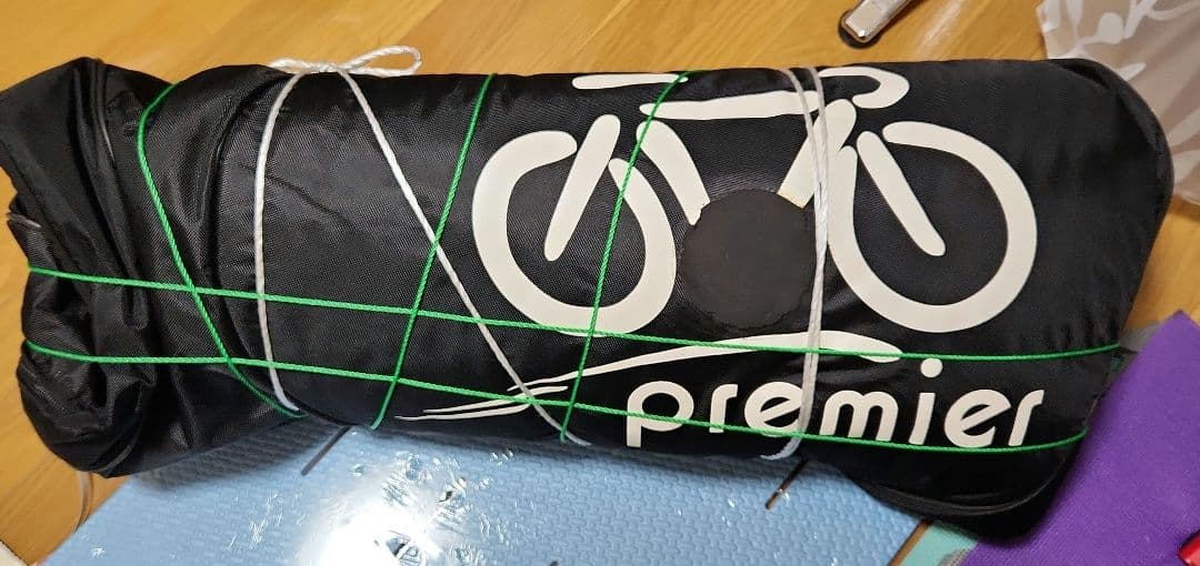 輪行バックPremier プレミア　キャスター付き輪行バッグ補修痕有り