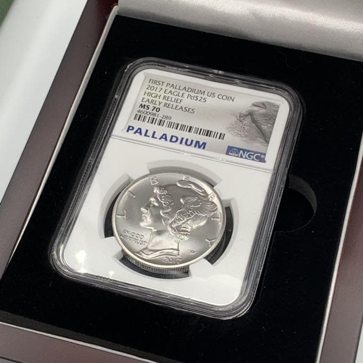 2017　パラジウム イーグル　モダン　NGC MS70ER　　E2